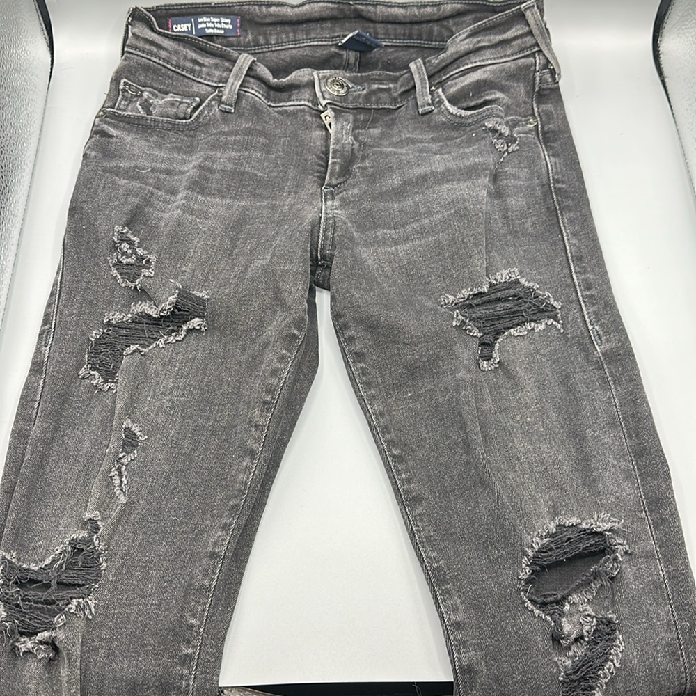 True Religion Black Casey Low Rise Super Skinny Jeans - Picture 6 of 7